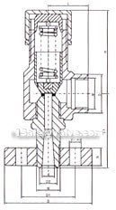 single flange safety valve constructral diagram